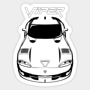 Dodge Viper 1996-2002 - White Stripes Sticker